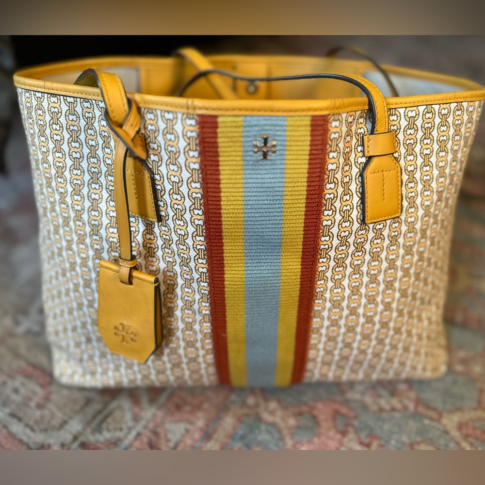 Tory Burch Gemini Link Yellow Purse